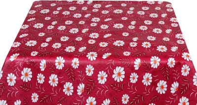 The Furnishing Tree PVC 4 Seater Floral Table Cover(Multicolor)