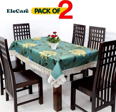 EleCare Printed 4 Seater Table Cover(Multicolor Flower, PVC, Plastic)