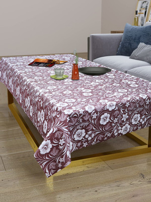 Dakshya Industries Checkered 4 Seater Table Cover(Beige, PVC)