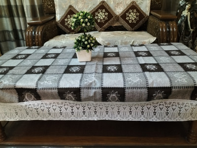 ZUCLLIN Self Design 4 Seater Table Cover(Multicolor, PVC)