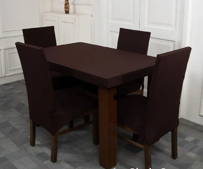 TURIYA Abstract 4 Seater Table Cover(Vine, Polyester, Spandex, Pack of 4)