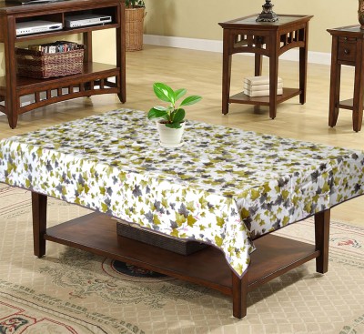 Heart Home Floral 4 Seater Table Cover(Green, PVC)