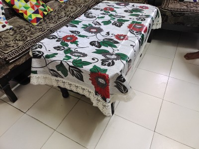 ZITIN Printed, Floral 4 Seater Table Cover(Multicolor, PVC, Polyester)