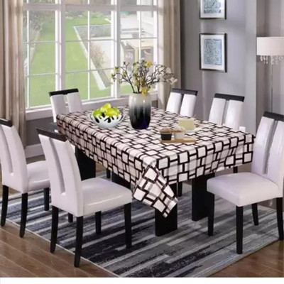 TORODINEART Printed 8 Seater Table Cover(Grey, PVC)