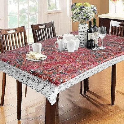 PRIMAH Printed 6 Seater Table Cover(Multicolor, PVC)