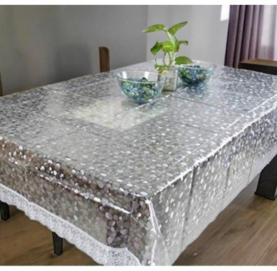 lala hathrasi Floral 6 Seater Table Cover(Multicolor, PVC)