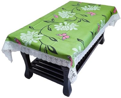 RMDecor Floral, Printed 4 Seater Table Cover(Green, PVC, Silk)