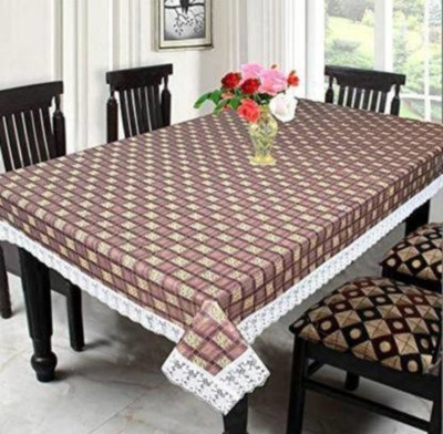 ZITIN Checkered, Self Design 10 Seater Table Cover(Multicolor, PVC)