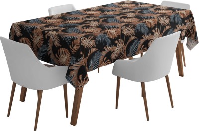 Vargottam Printed 4 Seater Table Cover(Black, Polyester)