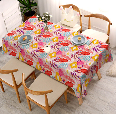 Aavis Decor Polyester 4 Seater Printed Table Cover(Multicolor)