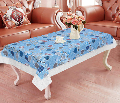 Dakshya Industries Printed 4 Seater Table Cover(Blue, PVC)