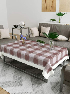 Casanest Geometric 8 Seater Table Cover(Brown, Polyester)