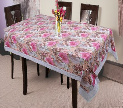 Creadcraft Solid 4 Seater Table Cover(Multicolor, Polyester)