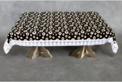 house of common PVC 4 Seater Floral Table Cover(Multicolor)