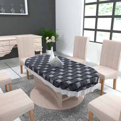 DECOLOGY Printed 8 Seater Table Cover(Multicolor, PVC)