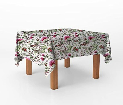 GURU JEE Floral 4 Seater Table Cover(Multicolor, Cotton)