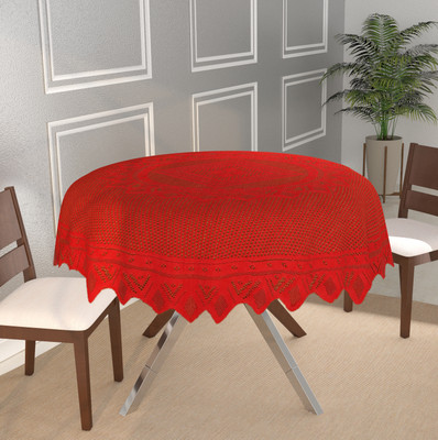Bigger fish Printed 6 Seater Table Cover(Red, Polyester)