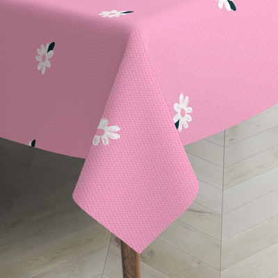 Amrange Floral 6 Seater Table Cover(Multicolor, Polyester)
