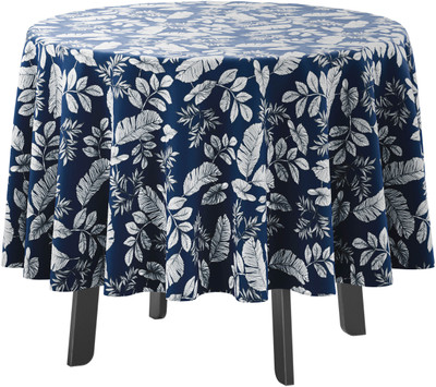 Vargottam Printed 4 Seater Table Cover(Royal Blue, Polyester)