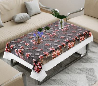 DPA Collection Printed 4 Seater Table Cover(Multicolor, PVC)