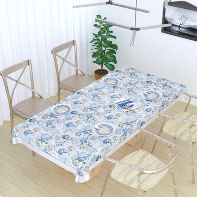 DECOLOGY Floral 6 Seater Table Cover(Panel D-2, Cotton)