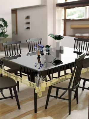 Shri Ganesh Handloom Solid 8 Seater Table Cover(Multicolor, Plastic)