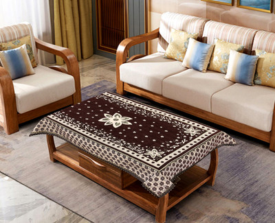 Candyhut Floral 4 Seater Table Cover(coffee, Polyester)