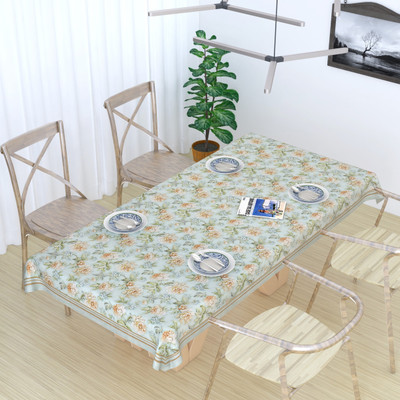 MONKDECOR Floral 8 Seater Table Cover(Panel Design-6, Cotton)