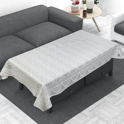 Flipkart SmartBuy Crocheted 4 Seater Table Cover(White, Polyester)