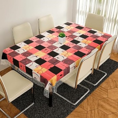 ZITIN Printed, Floral 6 Seater Table Cover(Multicolor, PVC)
