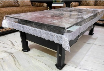 DOZIAZ Damask 4 Seater Table Cover(TRANSPARENT, PVC)