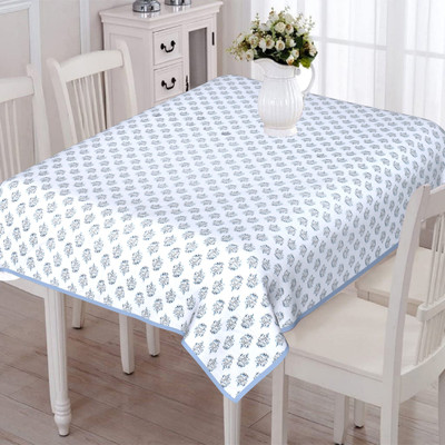 Texstylers Cotton 6 Seater Floral Table Cover(Multicolor)