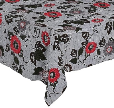 tricity Floral, Printed 4 Seater Table Cover(Multicolor, PVC)