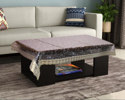 BL Enterprises Embroidered 4 Seater Table Cover(Gold, Plastic)