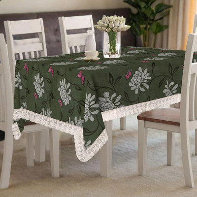 Wings Star Printed 4 Seater Table Cover(Multicolor, Polyester)