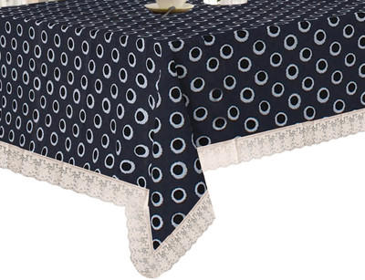 Wings Star Printed 4 Seater Table Cover(Grey, Polyester)