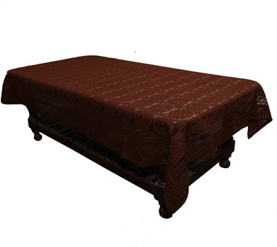KUBER INDUSTRIES Printed 4 Seater Table Cover(Maroon, Cotton)