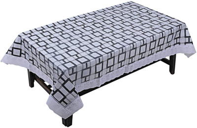 CASA FURNISHING Polyester, Cotton 4 Seater Floral Table Cover(Grey)