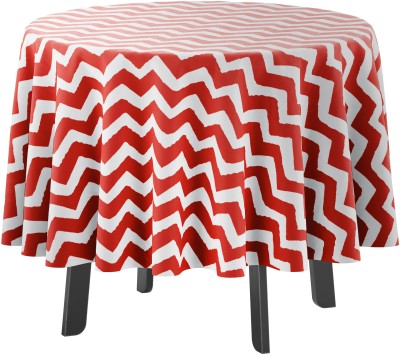 Vargottam Printed 4 Seater Table Cover(Red2, Polyester)