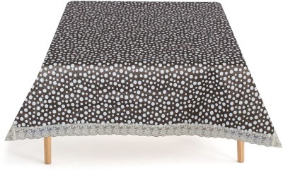 Fabrious Polka 4 Seater Table Cover(Black, Brown, Polyester)