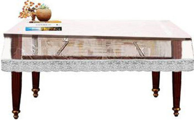 Shri Ganesh Handloom Solid 6 Seater Table Cover(Transparent, PVC)