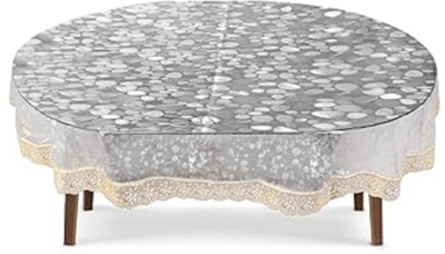 ZITIN Printed, Polka 6 Seater Table Cover(Gold, PVC, Plastic)