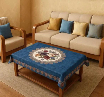 HOME SHINE Cotton 4 Seater Floral Table Cover(Multicolor)