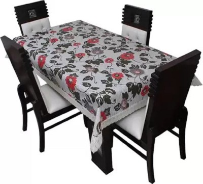 ZITIN Floral, Printed 6 Seater Table Cover(Multicolor, PVC, Satin)