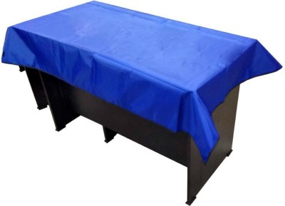 Fabrious Solid 6 Seater Table Cover(Blue, Polyester)