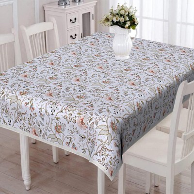 Go Texstylers Floral 4 Seater Table Cover(Multicolor, Cotton)