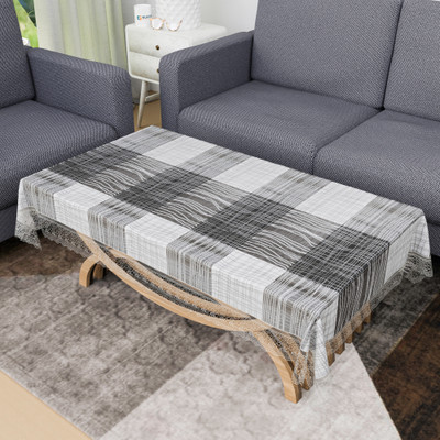HOMESTIC Floral 4 Seater Table Cover(Grey, PVC)
