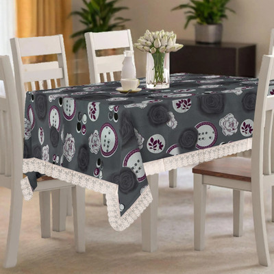Wings Star Printed 4 Seater Table Cover(Multicolor, Polyester)