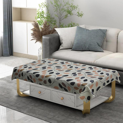 Dakshya Industries Printed 4 Seater Table Cover(Grey, PVC)
