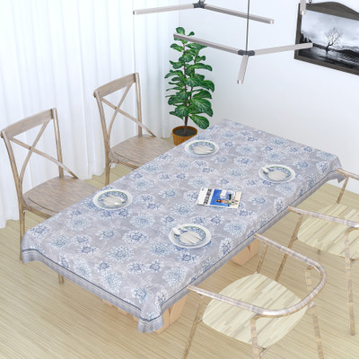 MONKDECOR Floral 6 Seater Table Cover(Panel Design-9, Cotton)